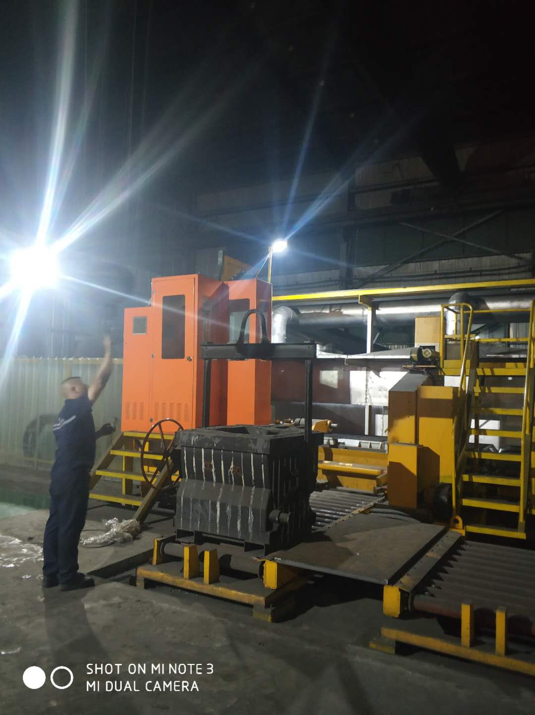 15-22KG/SEC Pouring Machine Transferring System Stream Inoculation Device