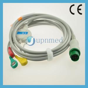 Quality Schiller One piece 3-lead ECG Cable with leadwires wholesale