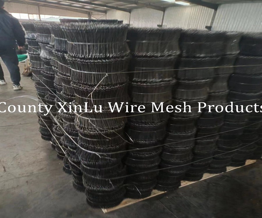 Binding Double Loop Rebar Tie Wire PVC Coated Q235 BWG16 10cm Length Bar Tie Wire