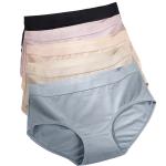 Bacterialproof Women'S Cotton Underwear Panties Mid Rise For Period