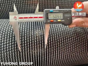 Quality ASTM A312 TP304H Serrated Fin Tubes High Frequency Welding For Coil Cooler wholesale