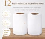 Golden Mark 12 inch 305mm 50m 240g Waterproof RC Glossy Roll Inkjet Photo Paper