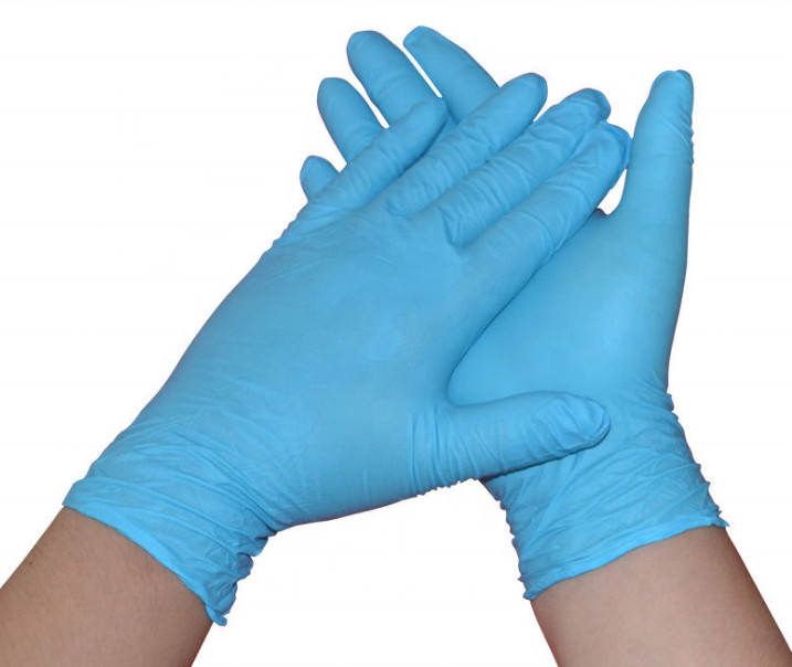 OEM Blue 8 Inch 100% Nitrile Disposable Gloves Small