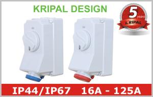 Quality 16A 32A 63A 125A Interlocked Switched Socket Outlet Industrial Power wholesale