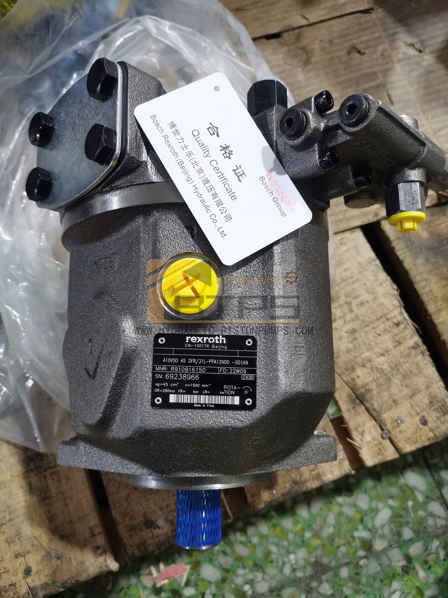 REXROTH AXIAL PISTON VARIABLE PUMP A10VSO SERIES RADIAL PISTON HYDRAULIC PUMP A10VSO45DFR_31L-PPA112N00-SO149