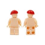 Diy military weapons solider officers mini figures berets hat building blocks