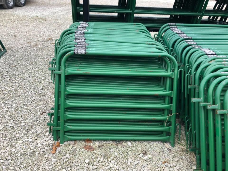 10ft Safety Mesh Metal Farm Gates Horse Cattle Sheep Yard Panels