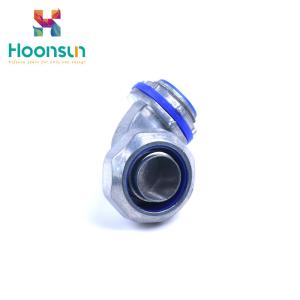 Quality 90 Degree Flexible Conduit Connector / Elbow Gland Metal Condiut Connector wholesale