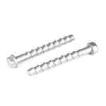 Flat Head Style Stainless Steel Hexagonal Cement Screws Ideal for Concrete