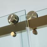 Modern Design 3/8 Inch Tempered Glass Double Sliding Doors for Commercial