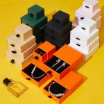 Cardboard Jewelry Drawer Storage Box Packaging Box Customized Logo With Velvet