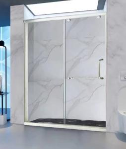 Quality One Fixed One Sliding Aluminium Shower Door 1.9M Height 1.8M Width Polishing wholesale