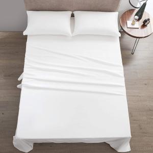 Quality 4 Piece 100% Cotton Luxury Soft Breathable Deep Pocket Bed Sheet Set with Portable wholesale