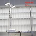 3.7m vehicle roof mount pneumatic telescopic mast light tower for fire tenders/