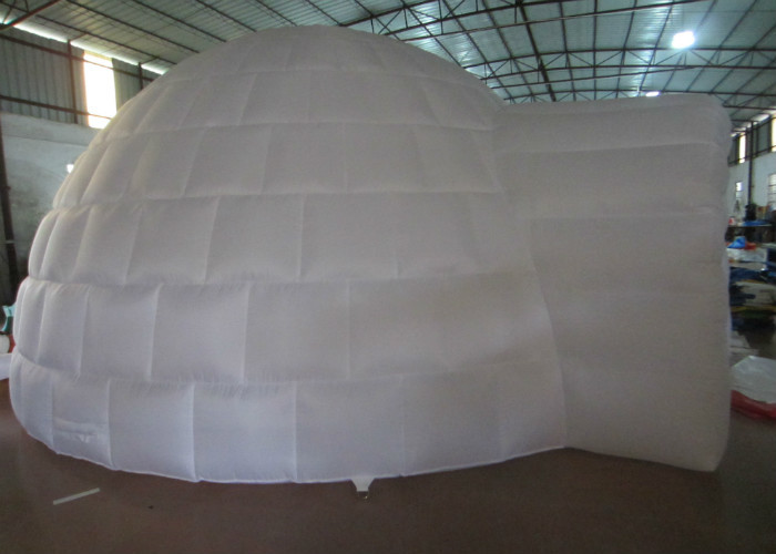 White Round Inflatable Air Tent , Party Blow Up Tents Large Dia5.48 X 3.66m