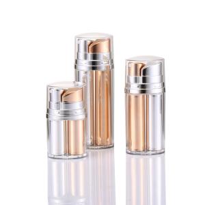 Quality Plastic Airless Bottle Double Tube Airless Pump Bottles Skincare Vacuum Bottles 10ml 20ml 30ml wholesale