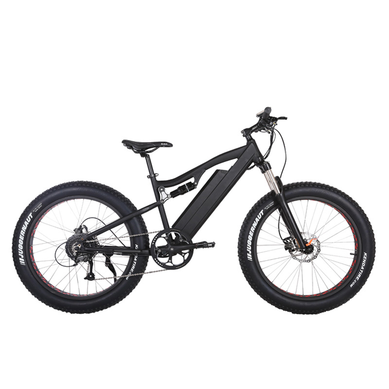 Customized Electric Bicycle 48v 500w Full Suspension E Bike with 13 AH Down Tube Battery