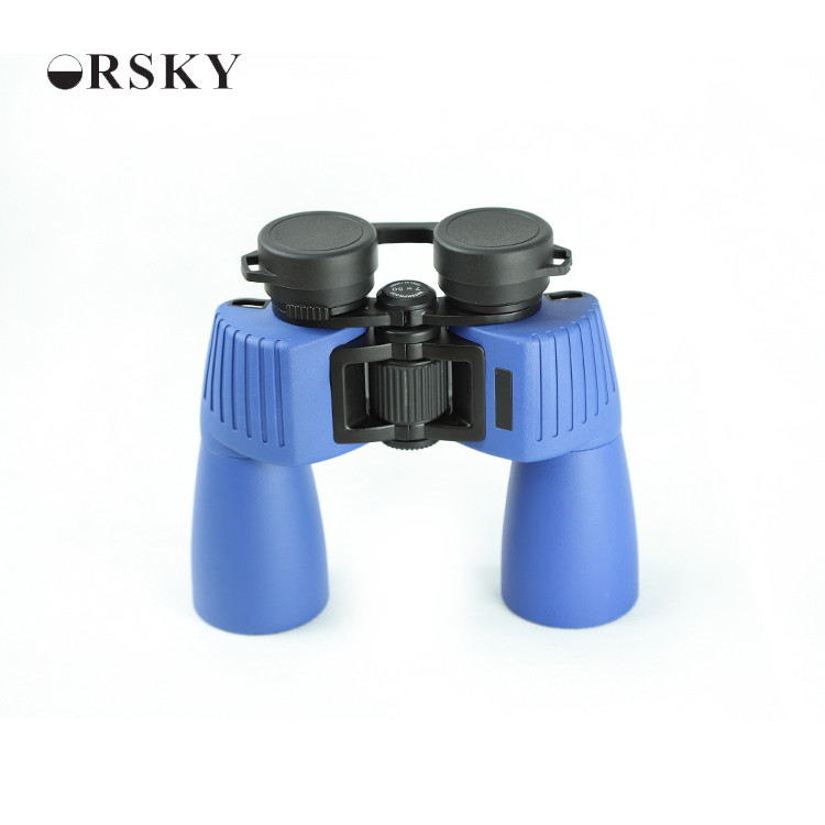 Waterproof 24mm Eye Relief Binoculars Wide View / Blue 7x50 Bird Watching Binoculars