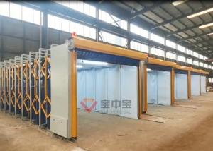 Quality Telescopic Painting Booth For Large And Long Metal Workpiece wholesale