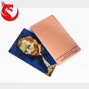 Quality Top grade different background design rose gold steel metal card wholesale