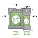 Activated Bamboo Charcoal Air Purifying Bag for Home Office Bedroom Lobby Hotel