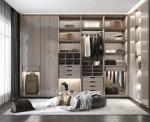 Contemporary Wooden Wardrobe Cabinet for Bedroom Room Furniture Design Style 2D