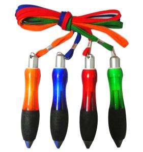 Quality low price promotional gift lanyard plastic pen,lanyard ball pen wholesale