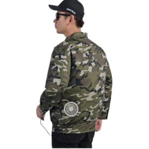Quality Knit Technics Fan Cooled Jacket With Turn Over Collar Zipper Closure wholesale