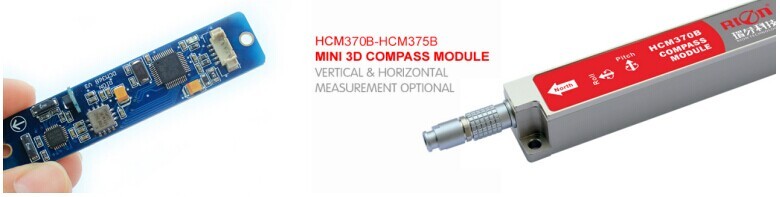 40mA Yaw Calibration Digital Compass Inclinometer RION Magnetic Linear Sensor