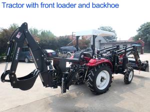 Quality 4WD Agriculture Farm Tractors 30hp Diesel Engine With Front Loader And Backhoe wholesale