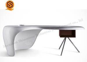 Quality Antibacterial Solid Surface Office Furniture White Office Manager Table wholesale