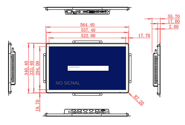 23.6-Inch Display for Automation Systems and Public Information Screens