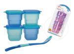 BPA Free Airtight Plastic Baby Food Storage Freezer Containers