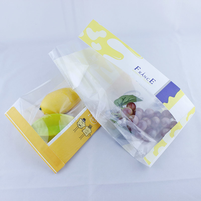 Food Grade Greaseproof Paper Sandwich Bags , Printed Foil Lined Paper Food Bags