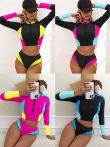 Quality Beach Occasion Swimming Suits Bikini with Striped Pattern wholesale