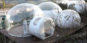 Quality PVC Tarpaulin Dome Clear Inflatable Bubble Tent With Bathroom Inflatable Party Tent wholesale