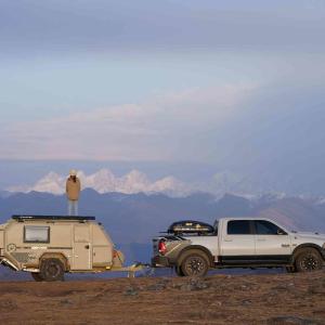 Quality NJSTAR Hard Floor Off Road Camper Aluminum RV Trailer With Solar Panels wholesale