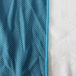 Personalized Logo Microfiber Cooling Towel Polyester Fabric Turquoise