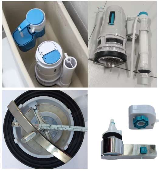 Toilet Tank Fittings 3-inch Large Diameter Water Discharge Valve With Inline Control