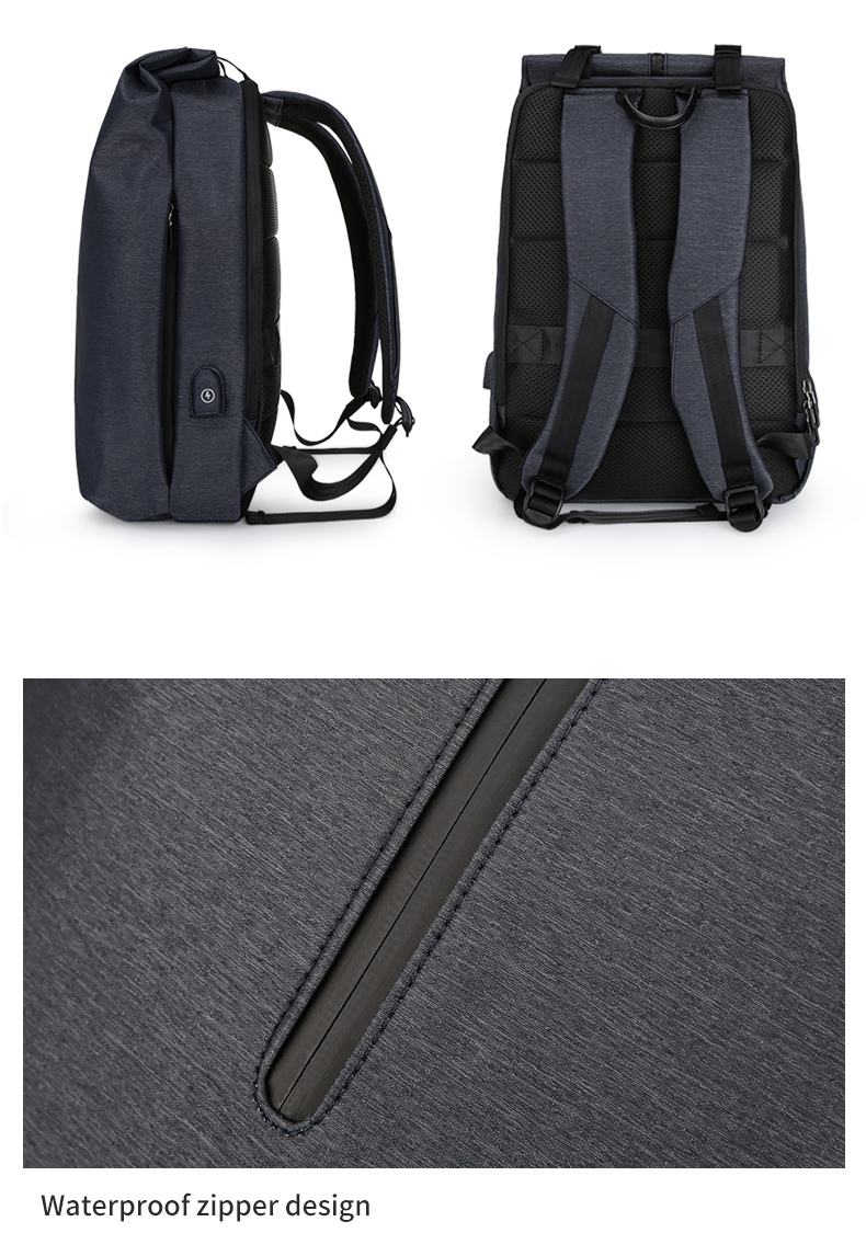 Factory hot sale OEM custom logo men school waterproof business bag travel USB Laptop Backpack