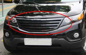 Quality ABS Auto Front Grille For KIA SORENTO 2009 , Modified Automotive Accessories wholesale