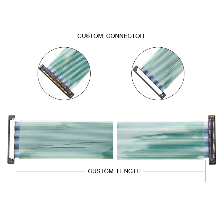 30 Pin Micro Coaxial LVDS Cable USLS20 30s UslS Series lvds connector cable