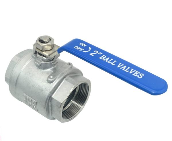 Industrial Stainless Steel 316 2" NPT Female Full Port Ball Valve Vinyl Handle