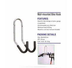 Garage Wall Mount Bike Hanger Storage Rack American Style Design for 40-120 Pounds