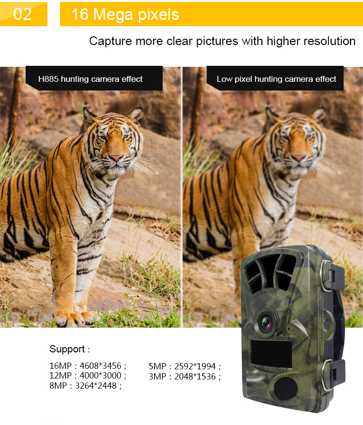 Mini Hidden 16MP Sensor 1080P Camera Long Standby IP66 Waterproof Surveillance LED Night Vision Hunting Trail Camera