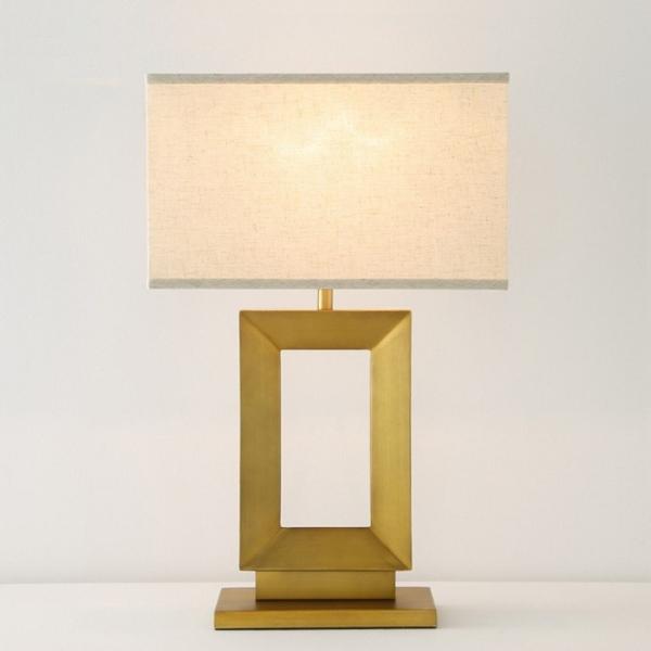 Cheap Square Shaped Fabric Table Lamp for sale
