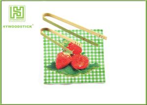 Quality Disposable House Kitchen Wares 15cm Wooden Toaster Tongs For Baking House wholesale