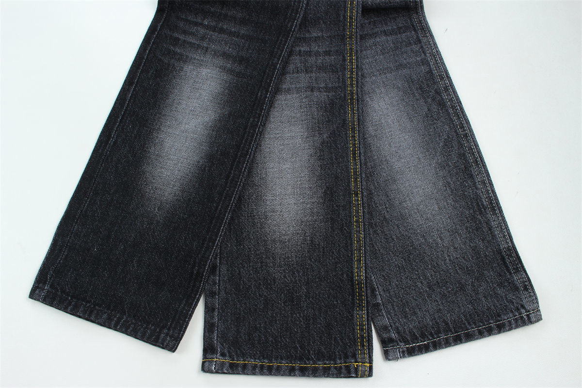 100% Cotton 12 Once Virgin Cotton Rigid Denim Fabric For Jeans