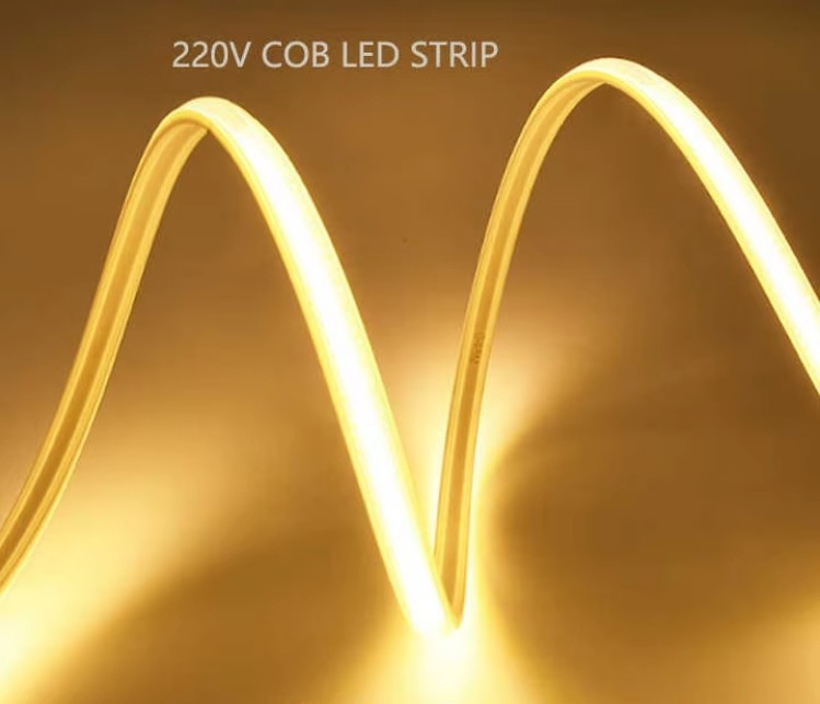 COB 288leds high voltage indoor and outdoor flexible COB led strip light 110V 220V