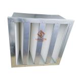 Rigid Galvanized Steel Air Purifier Filters Single Header MERV 9 110 Pa